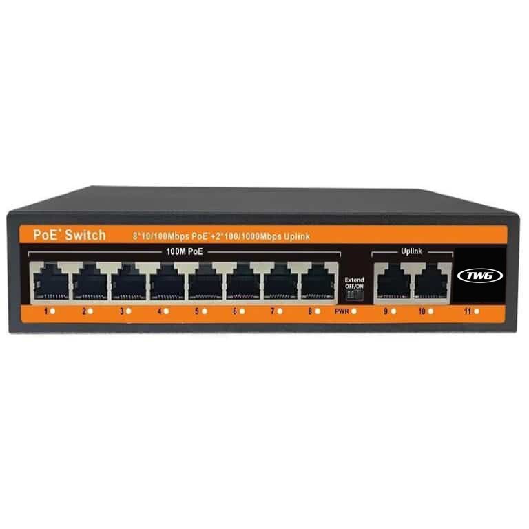 Switch POE TW 4808 SW - 8 Portas
